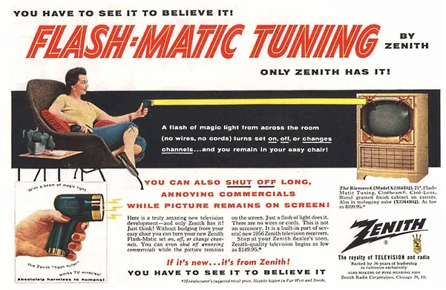 Flash-Matic Zenith távvezérlő