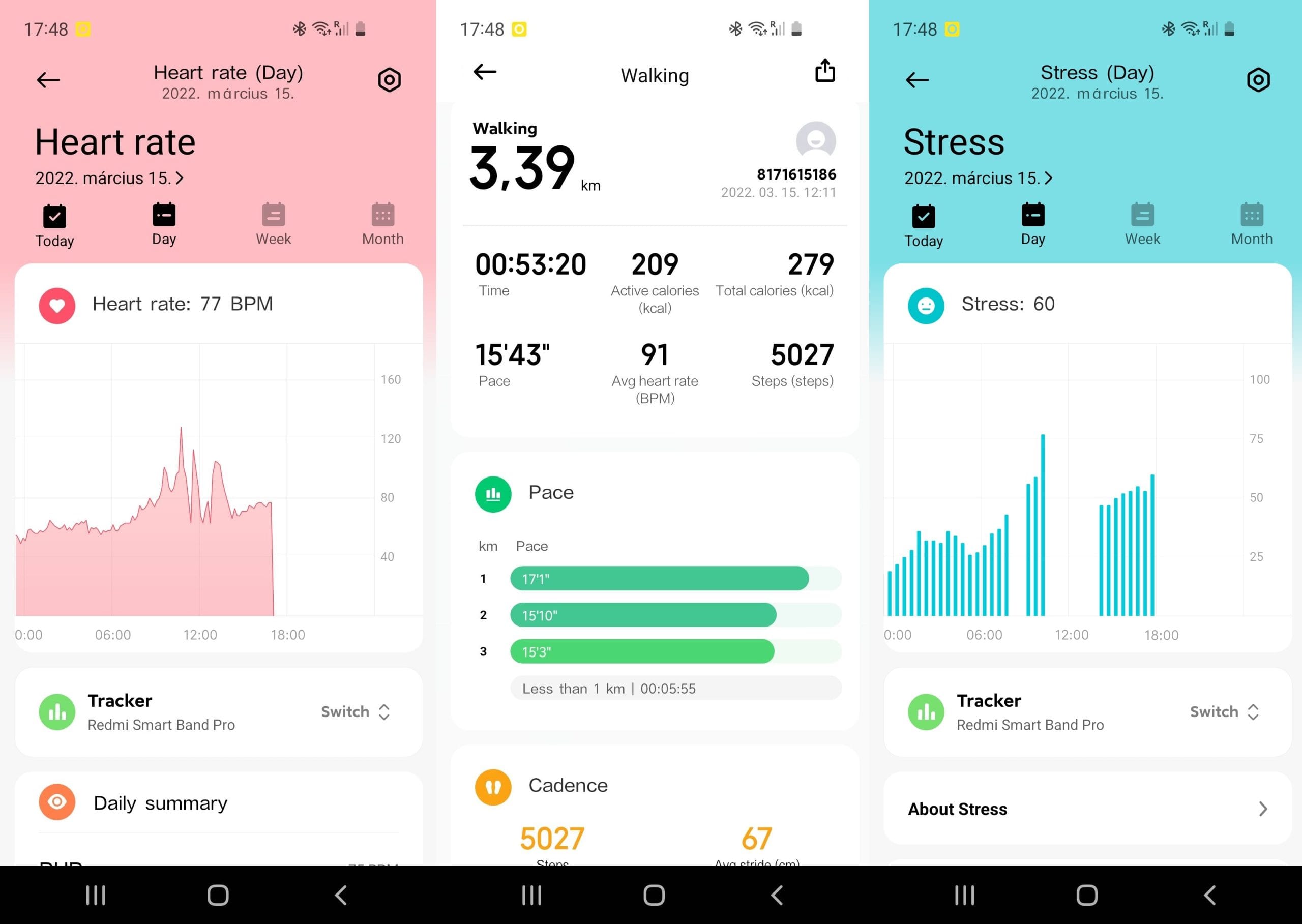 XIAOMI mi smart band pro teszt