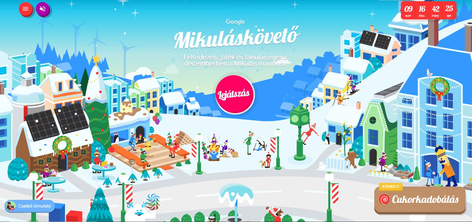 google mikuláskövető