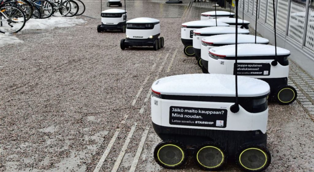 kiszállító robot elüt finnország