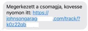 csaló sms