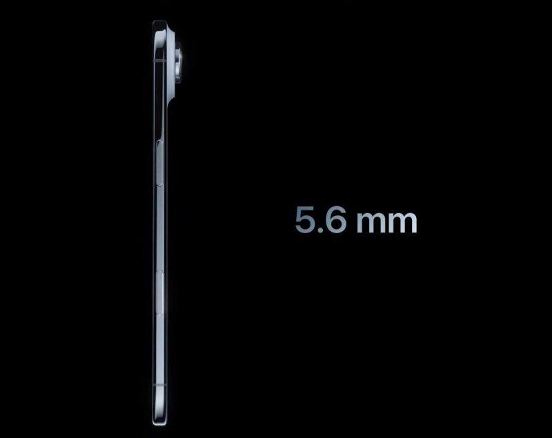 Az igazi különlegesség az Apple iPhone Air volt, az 5,6mm-es vastagságával.