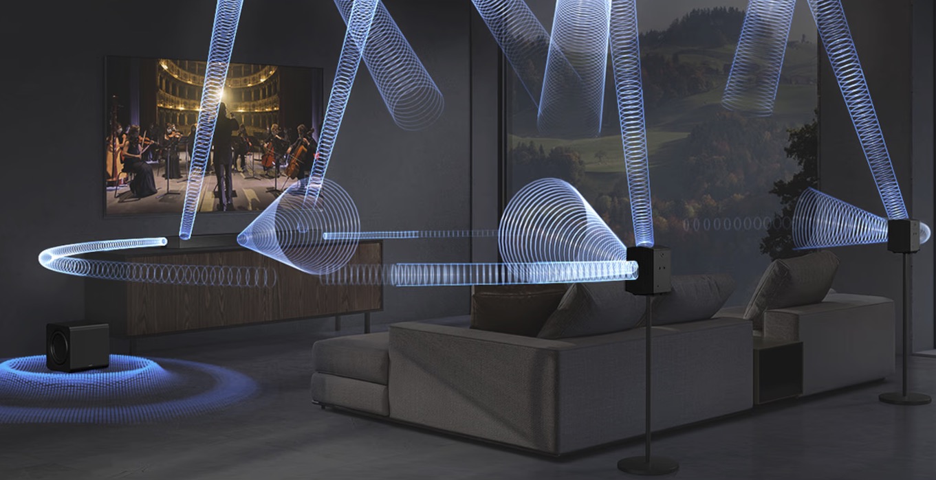 Samsung Soundbar, hangprojektor, házimozi, Q-Symphony