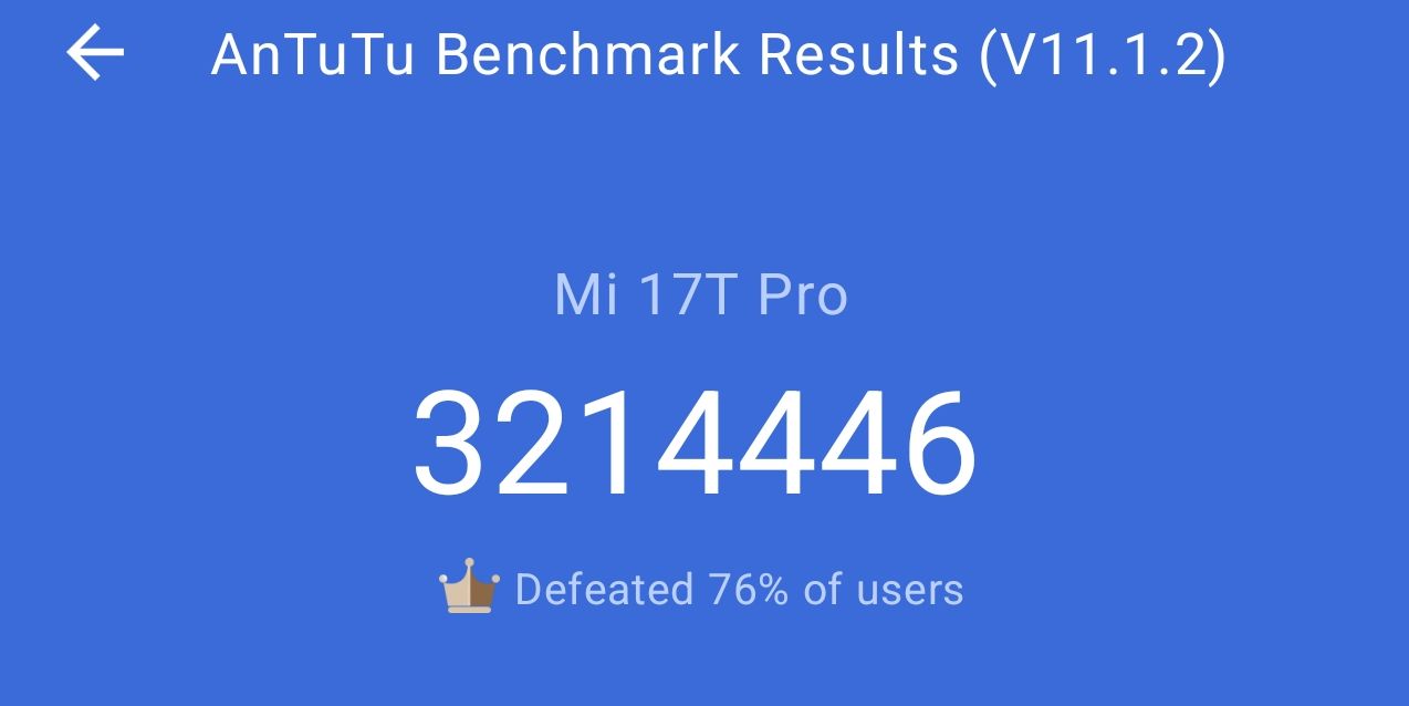 Xiaomi 17T Pro antutu